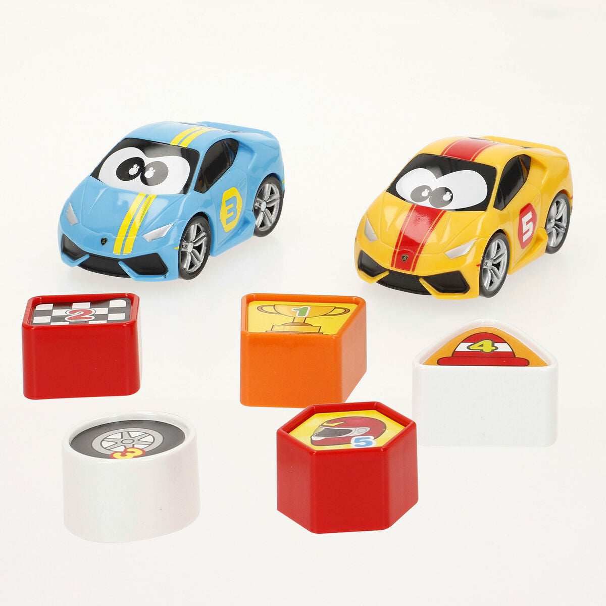 Camion porte-véhicules et Voitures 8 Pièces (2 Unités)