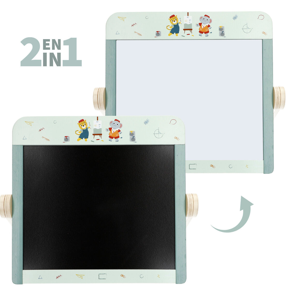 Tableau 2 en 1 Woomax (4 Unités)