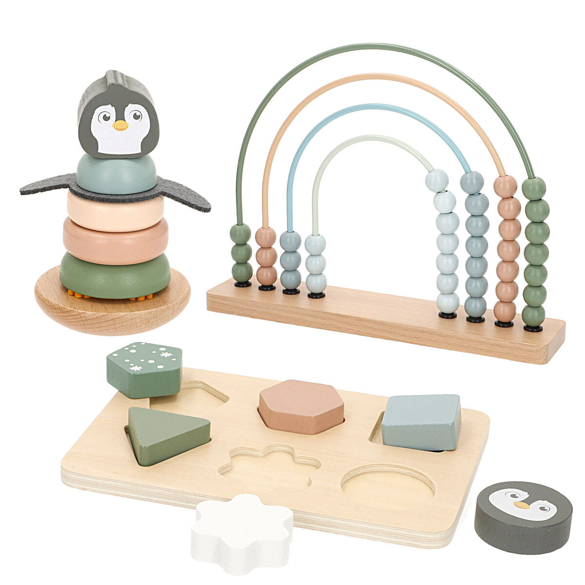 Jeu en bois Woomax 22 x 22 x 6 cm (2 Unités)