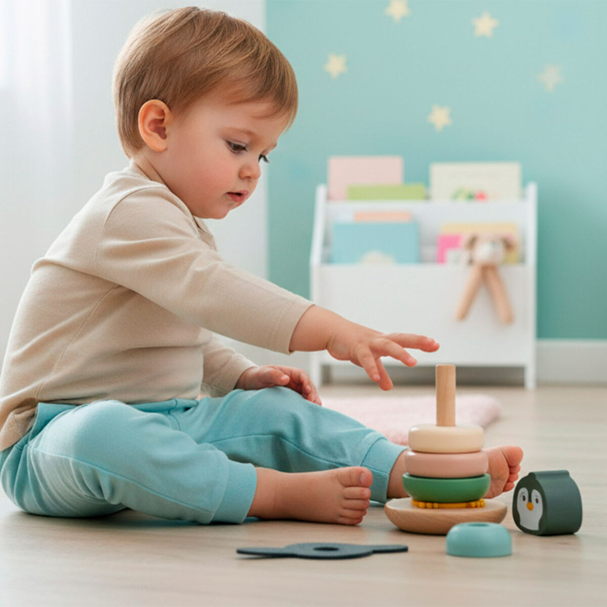 Jeu en bois Woomax 22 x 22 x 6 cm (2 Unités)