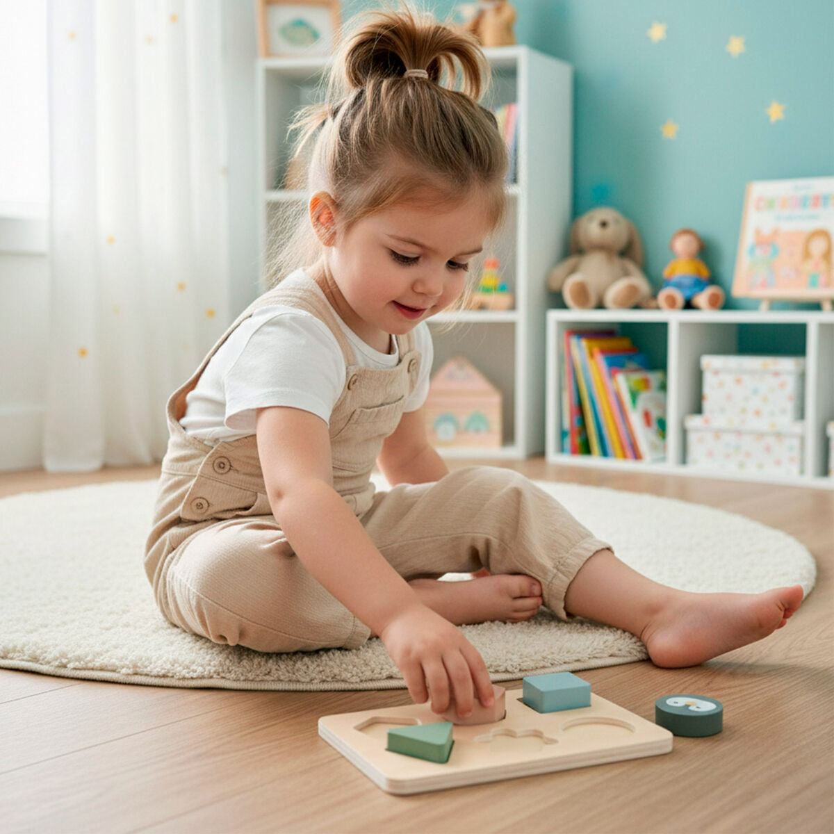 Jeu en bois Woomax 22 x 22 x 6 cm (2 Unités)