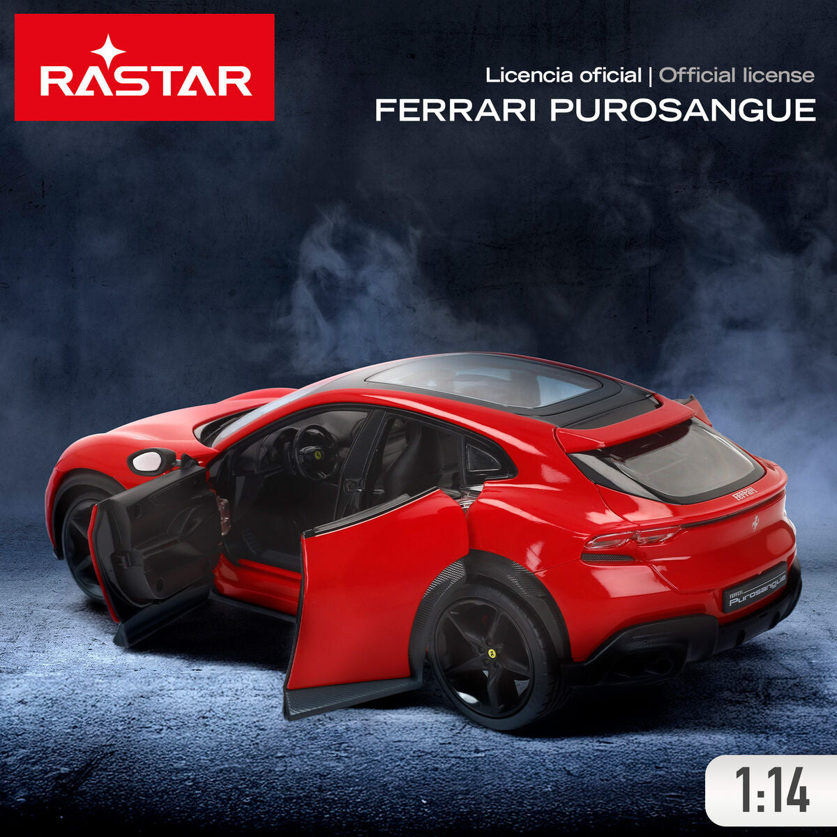 Voiture Télécommandée Ferrari PUROSANGUE 1:14 34 x 11 x 14 cm (2 Unités)