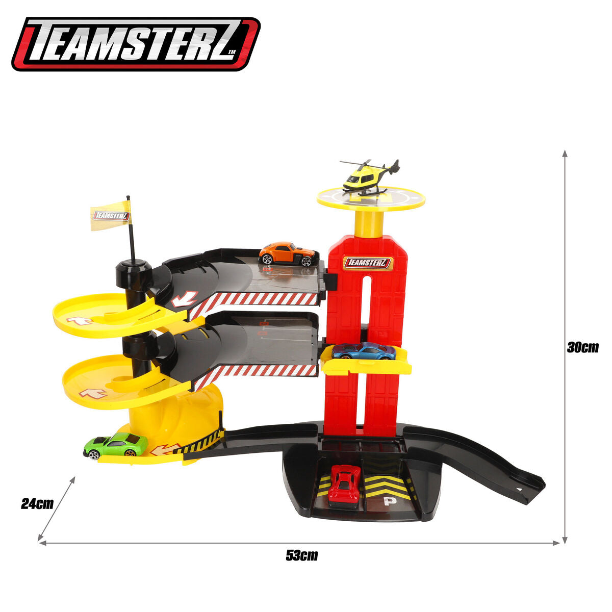 Garage Parking avec Véhicules 53 X 30 X 24 CM (2 Unités)