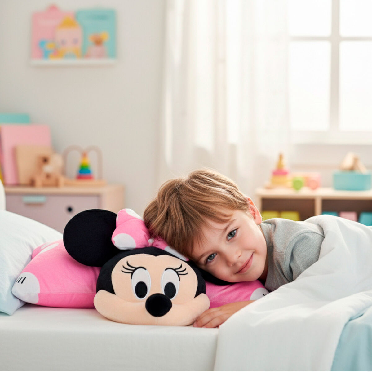 Jouet Peluche Minnie Mouse Polyester (4 Unités)