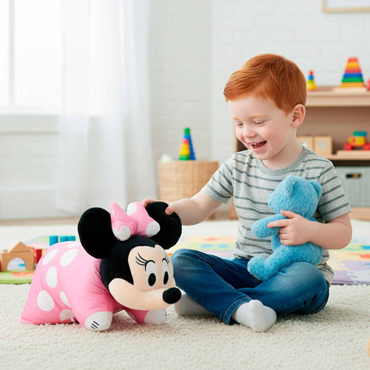 Jouet Peluche Minnie Mouse Polyester (4 Unités)