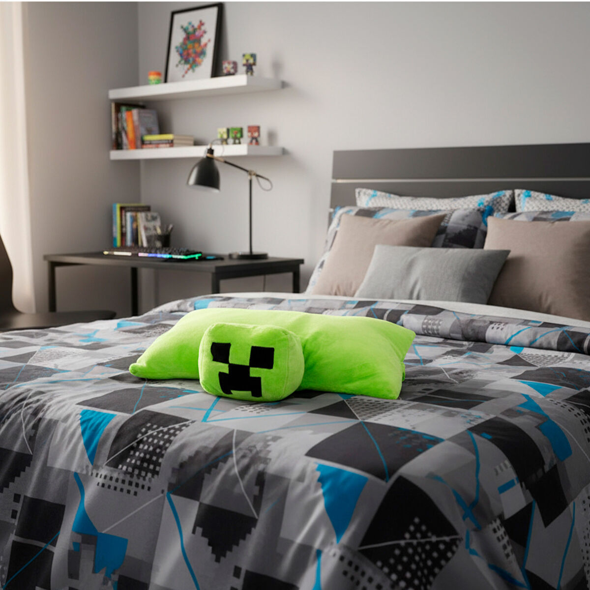Jouet Peluche Minecraft Polyester (4 Unités)
