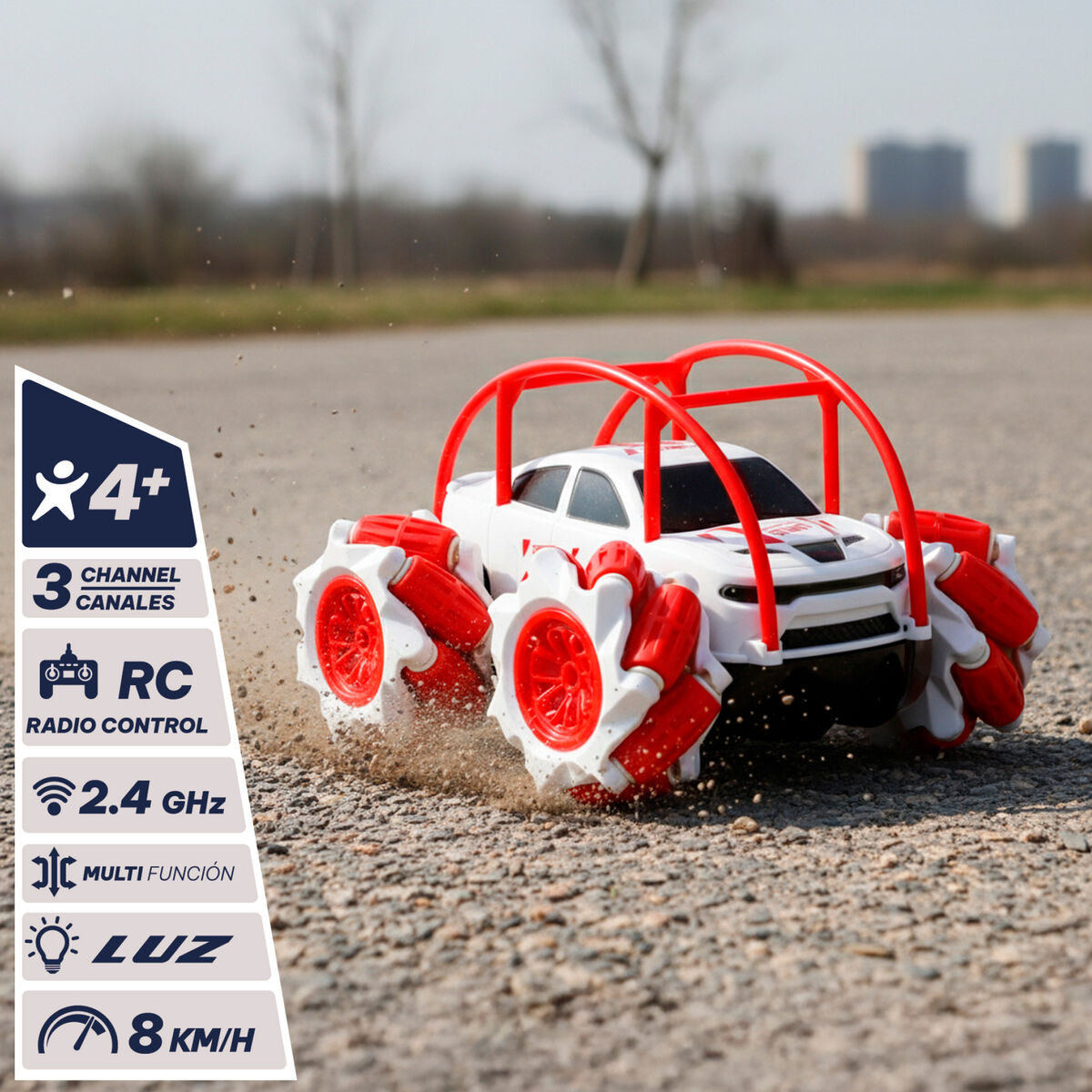 Voiture Télécommandée Speed & Go 15 x 11 x 15 cm (2 Unités)