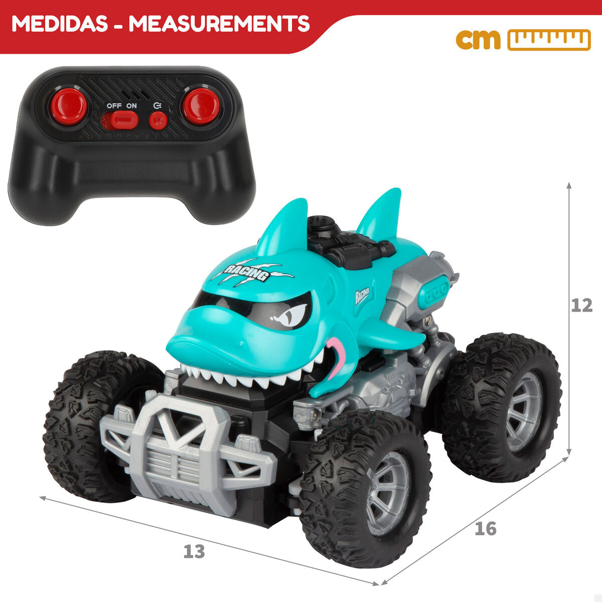 Voiture Télécommandée Speed & Go 1:24 16 X 12 X 13 CM (4 Unités)