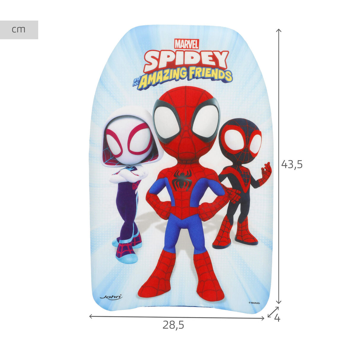 Planche de BodyBoard Spidey 43,5 X 4 X 28,5 CM