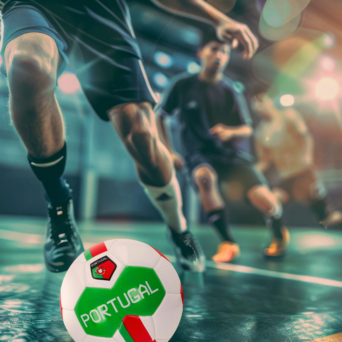 Ballon de Football Aktive Portugal Taille 5 22 x 22 x 22 cm 12 Unités