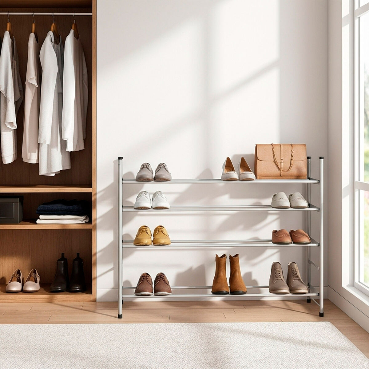 Range-chaussures Max Home Métal 112 X 67 X 22 CM (4 Unités)