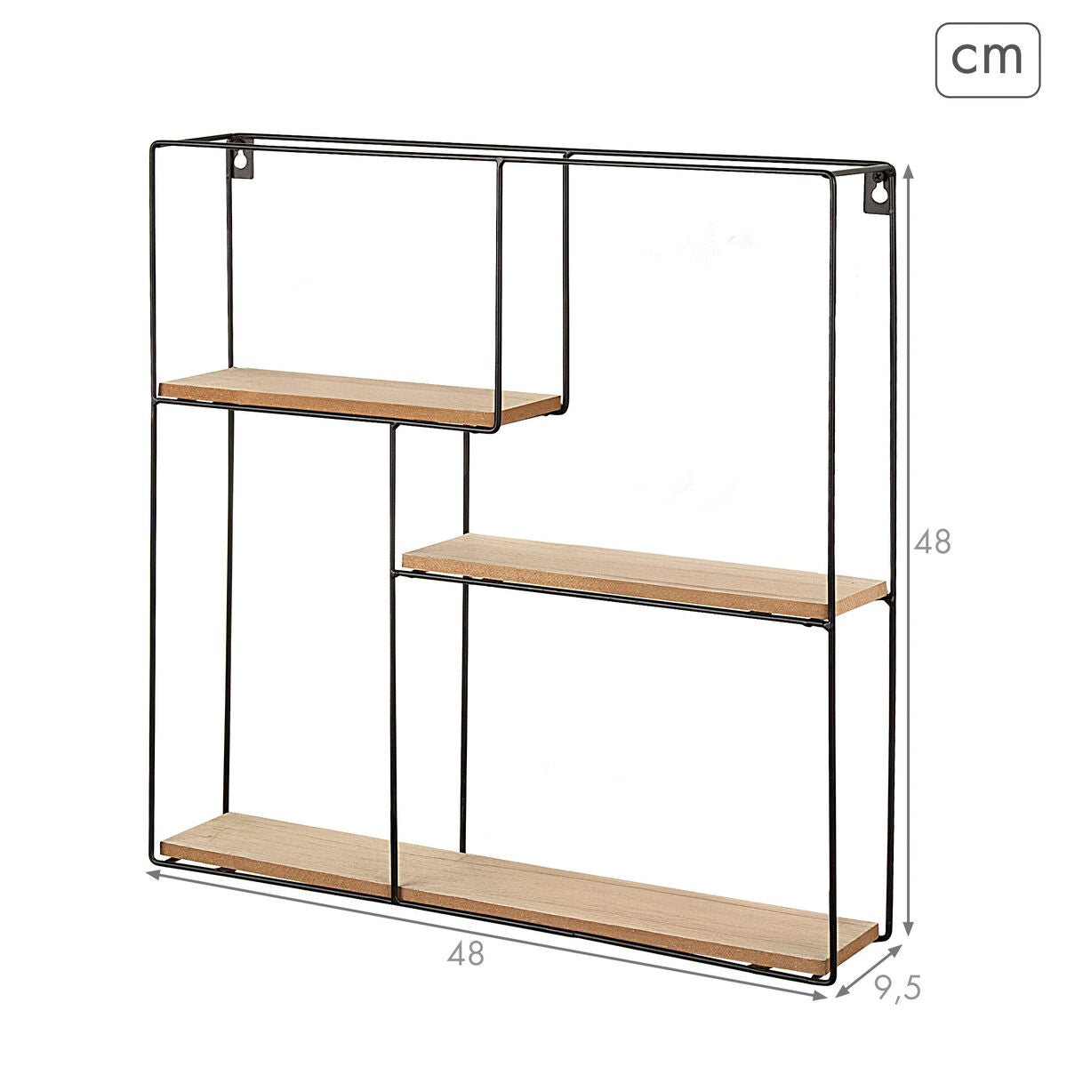 Étagère Max Home Fer Bois MDF (2 Unités)