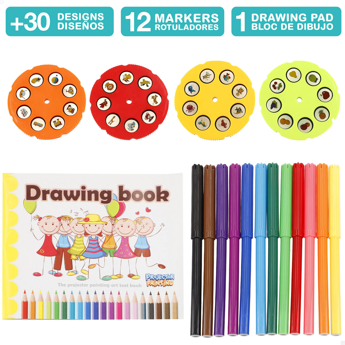 Kit de Dessin Colorbaby (6 Unités) (18 Pièces)