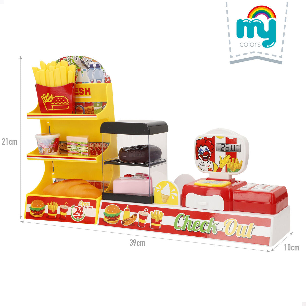 Supermarché de jouets Colorbaby 39 X 21 X 10 CM (2 Unités)