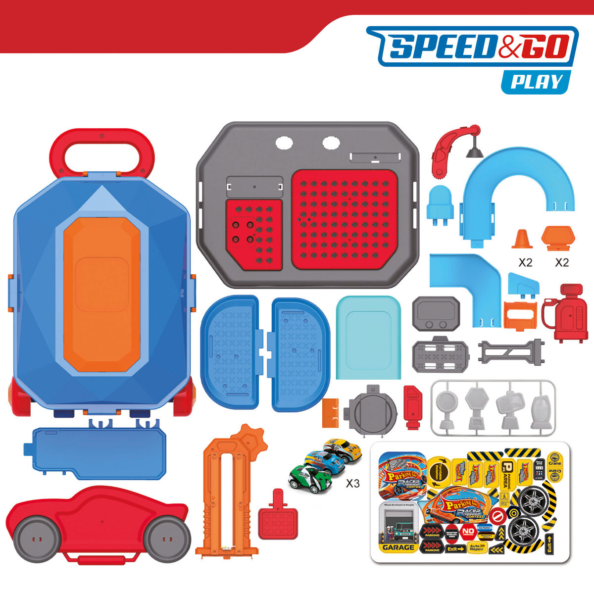 Garage Portable Speed & Go 47 X 66 X 24 CM (2 Unités)