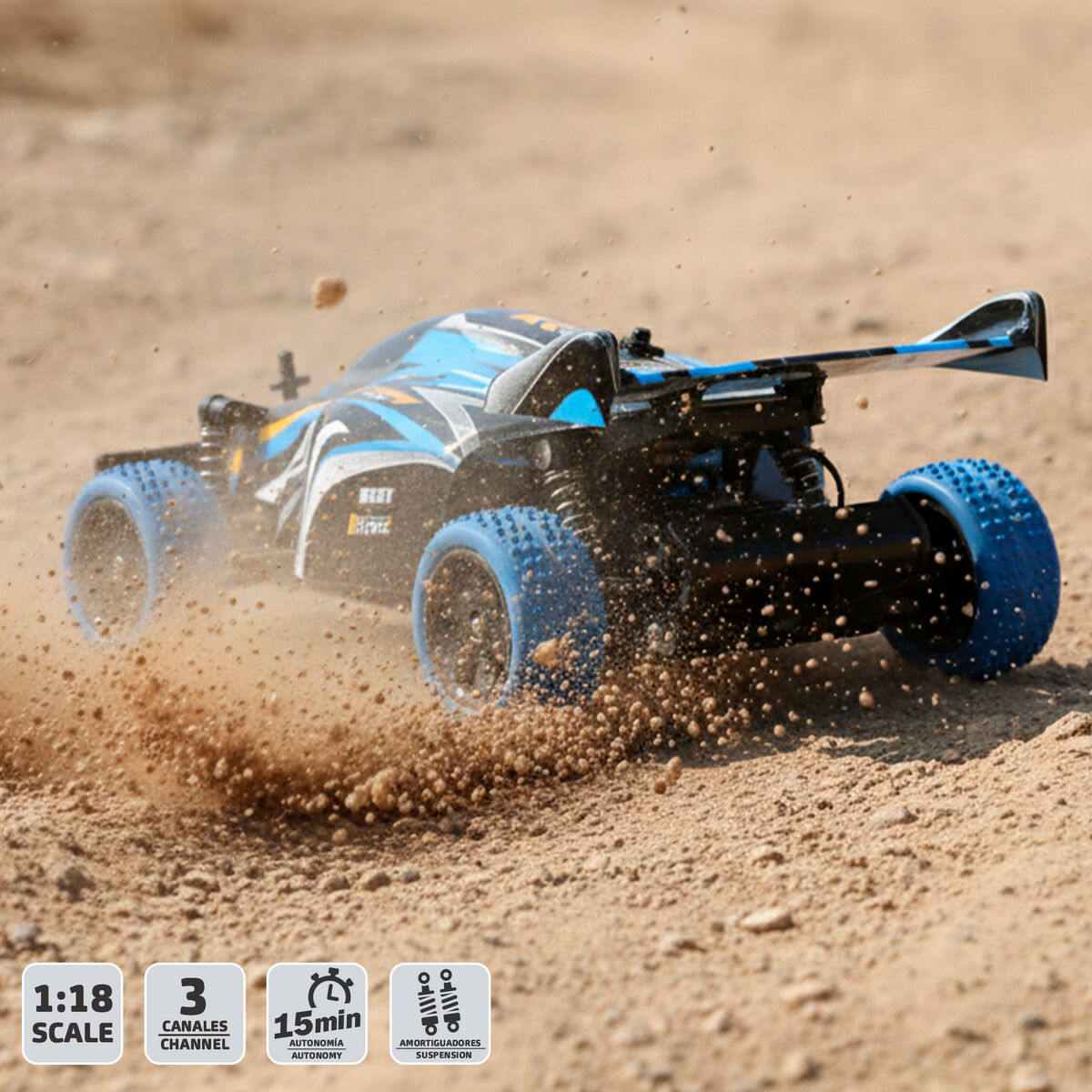 Voiture Télécommandée Speed & Go 23 x 8 x 13 cm (2 Unités)