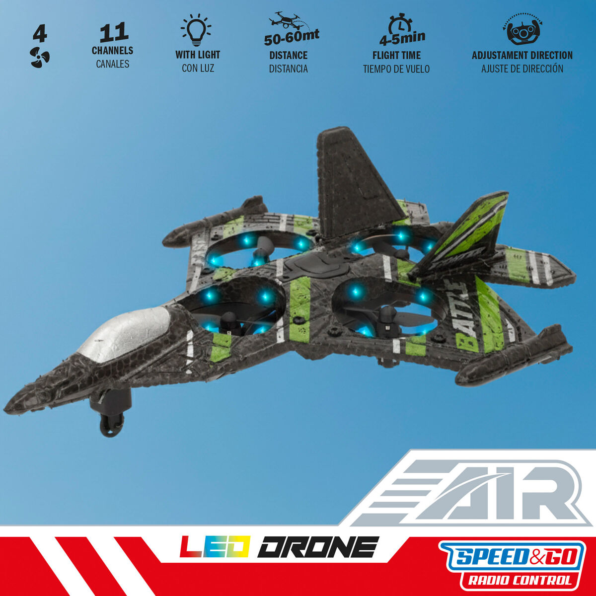 Avion Télécommandé Speed & Go 2 Unités