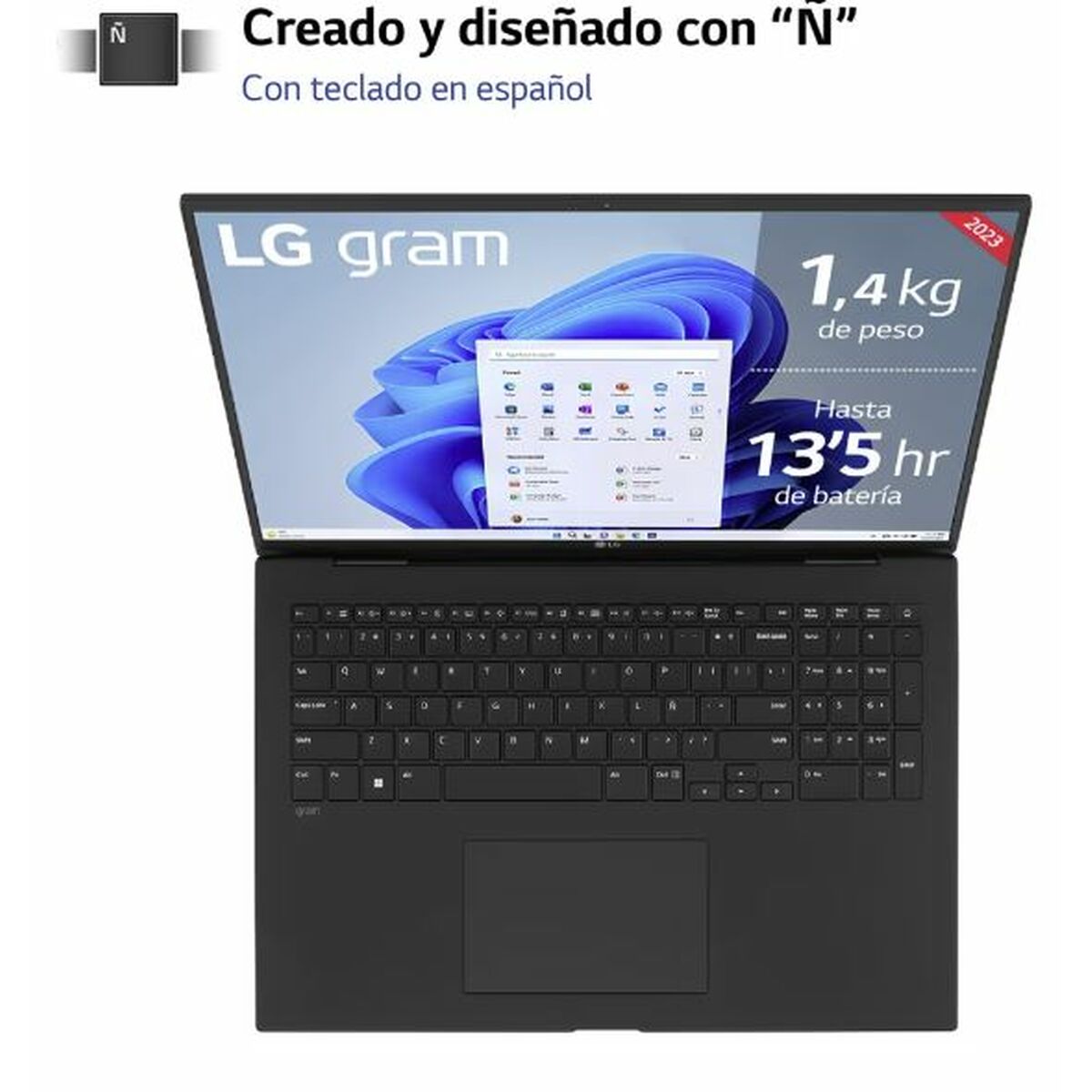 Ordinateur Portable LG 17Z90R-E.AD78B 17" Intel Core i7-1360P 32 GB RAM 1 TB SSD NVIDIA GeForce RTX 3050