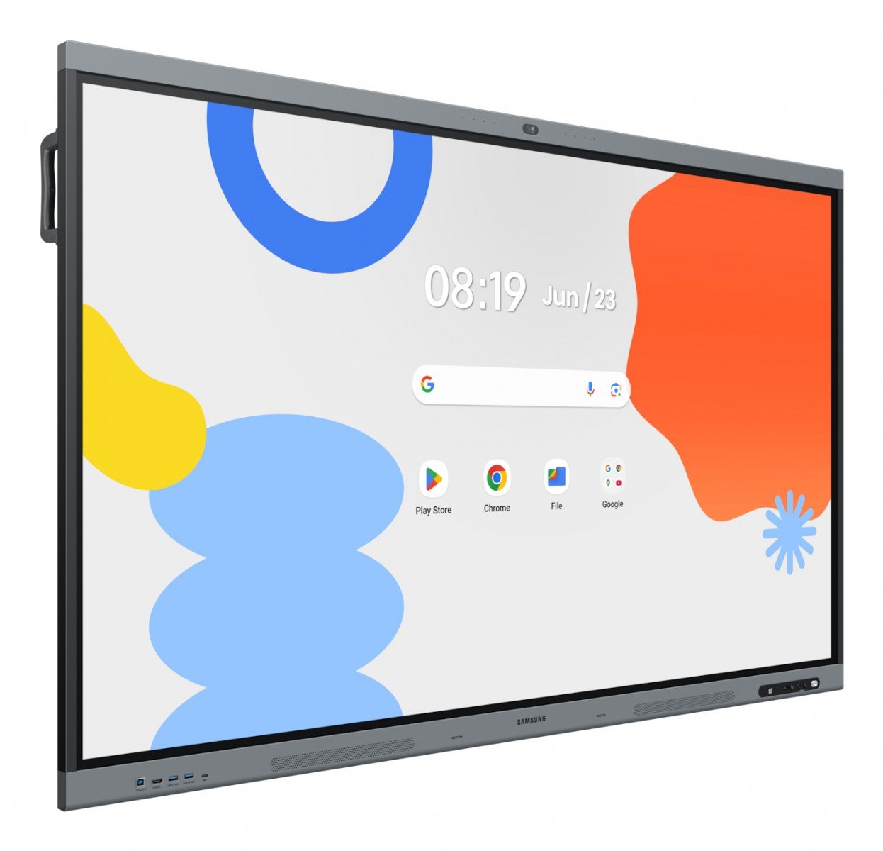 SAMSUNG WAFX-P Eboard WA86FX-P 86p Android 15 EDLA Octacore 16Go RAM 128Go storage UHD IR Touch 3xHDMI USB-C PD 65W 48Mpixel auto