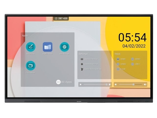86" 4K UHD LED 20-points 4K InGlass Tou