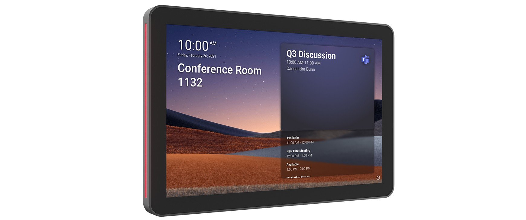 LOGITECH Tap Scheduler Purpose-Built Scheduling Panel for Meeting Rooms Video conferencing device Zoom Certified