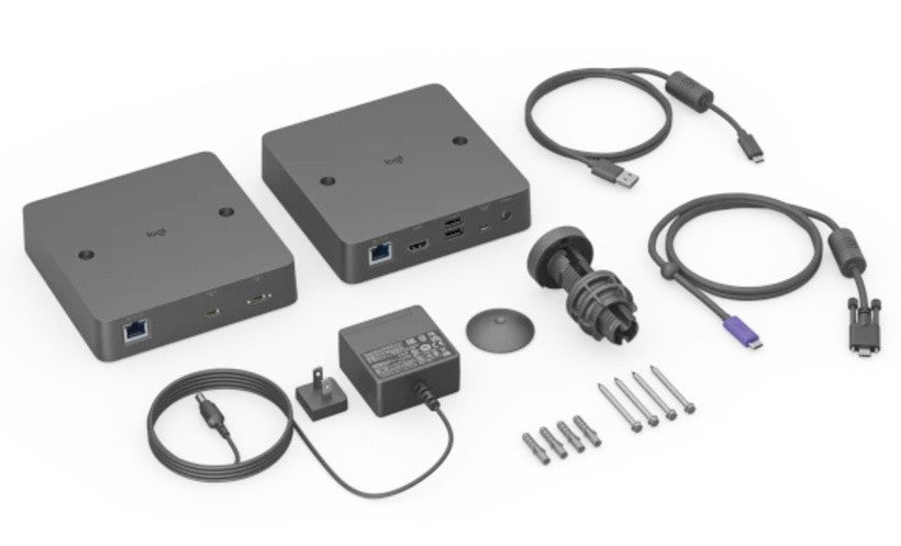 LOGITECH Extend Bring your own meeting to the video conferencing room via a single USB-C cable
