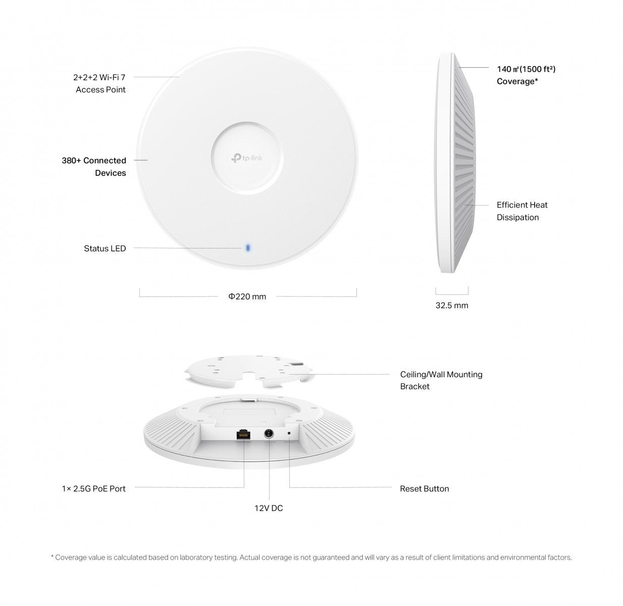 EAP772 Nieuw BE9300 Ceiling Mount
