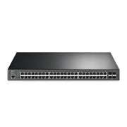 TP-Link JetStream TL-SG3452XP commutateur réseau Géré L2+ Gigabit Ethernet (10/100/1000) Connexion Ethernet, supportant l'alimentation via ce port (PoE) 1U Noir