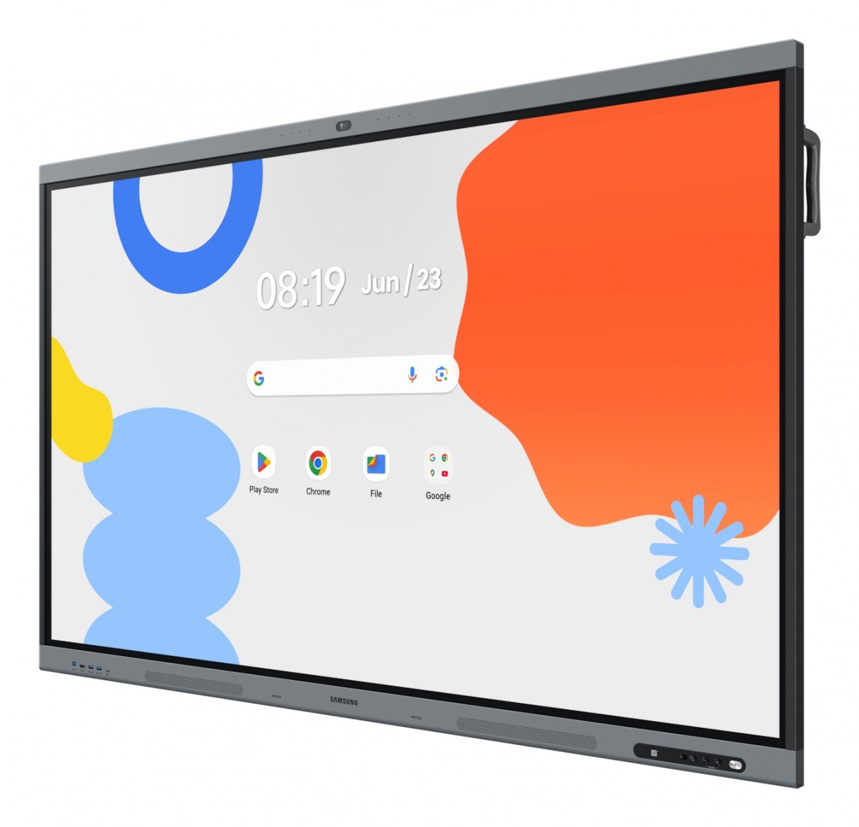 SAMSUNG WAFX-P Eboard WA75FX-P 75p Android 15 EDLA Octacore 16Go RAM 128Go storage UHD IR Touch 3xHDMI USB-C PD 65W 48Mpixel auto