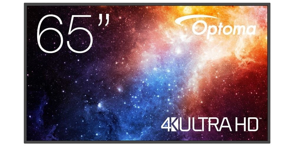 OPTOMA N3651K Écran LED 65" - 4K UHD 24/7j - 4Go/32Go - 450cd/m² Android 11 - ans fil 2.4G/5G - 3H + USB2.0 - USB3.0 - USB-C