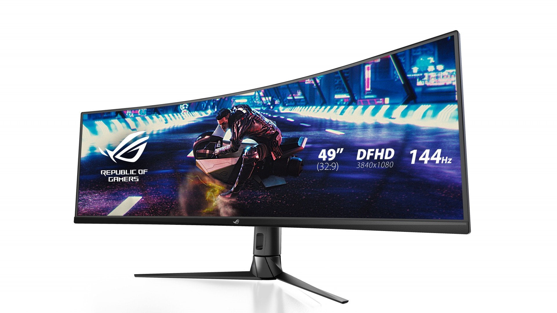 ASUS Display XG49VQ 49p Gaming Curved DFHD 144Hz 3840x1080 Freesync 2 HDR 4ms 21:9 USB HDMI DP Speaker