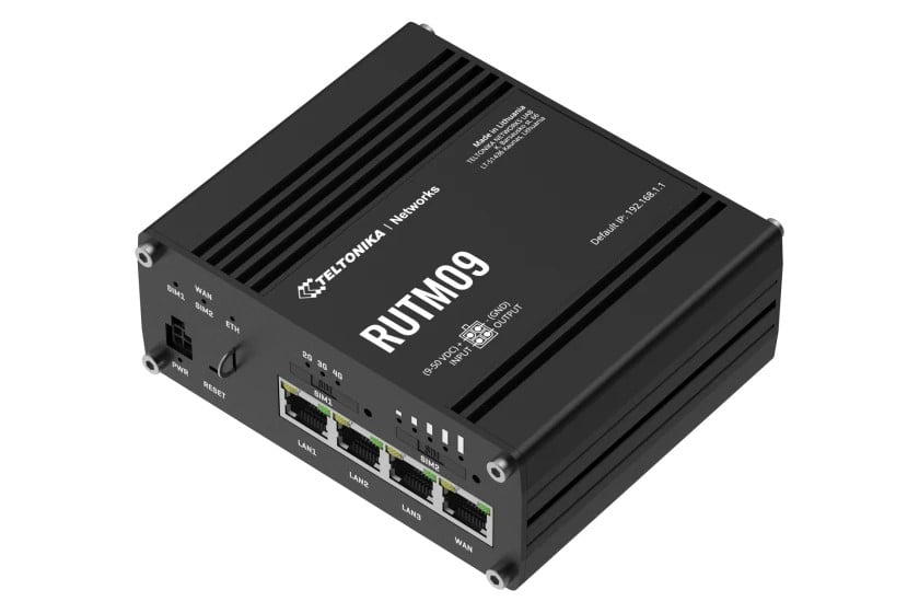 TELTONIKA NETWORKS RUTM09 DUAL SIM 4G/LTE/GNSS 4x RJ45-Ports router