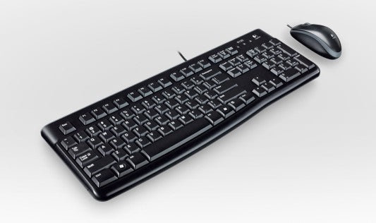 Logitech MK120 clavier Souris incluse USB QWERTY Espagnole Noir - Déstockage - Neuf - Emballage d'origine légèrement endommagé