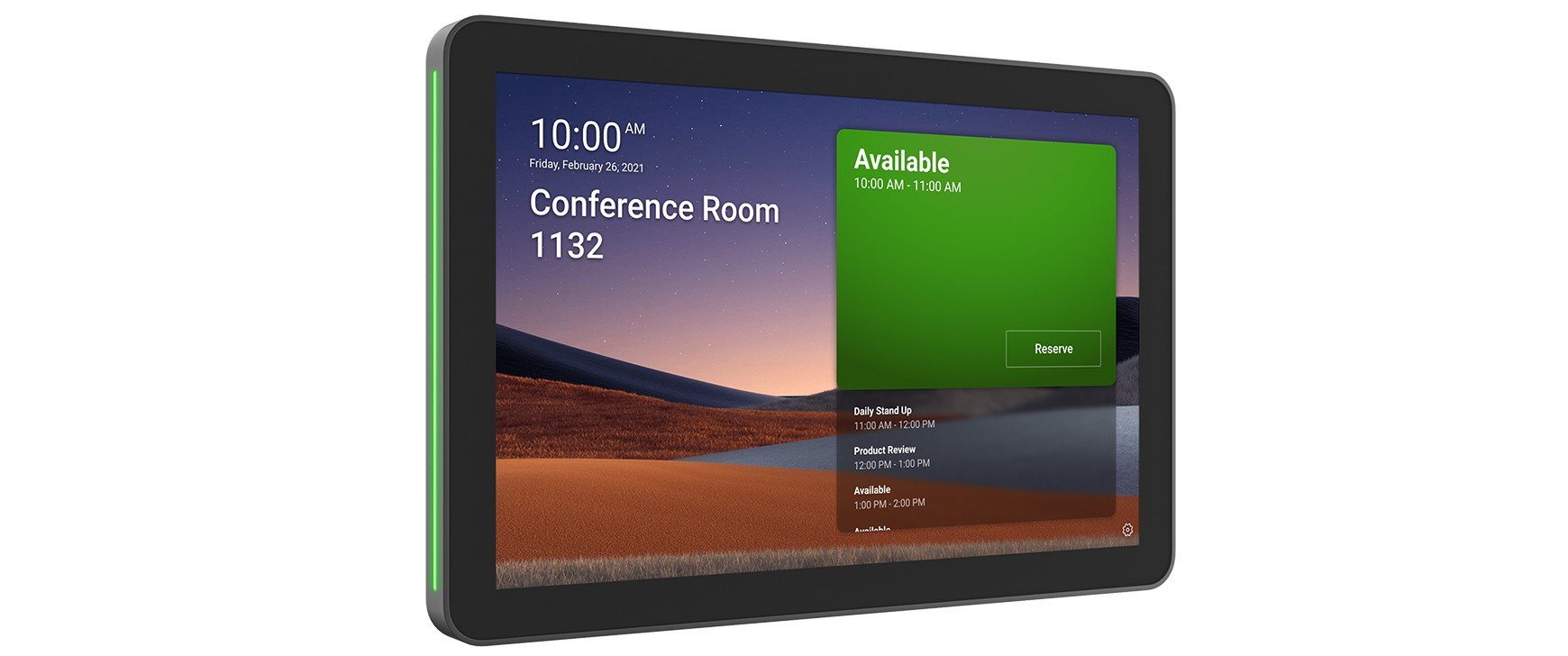 LOGITECH Tap Scheduler Purpose-Built Scheduling Panel for Meeting Rooms Video conferencing device Zoom Certified
