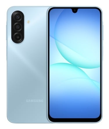 "Samsung Galaxy A17 17 cm (6.7"") Double SIM hybride 4G USB Type-C 8 Go 256 Go 5000 mAh Bleu clair"
