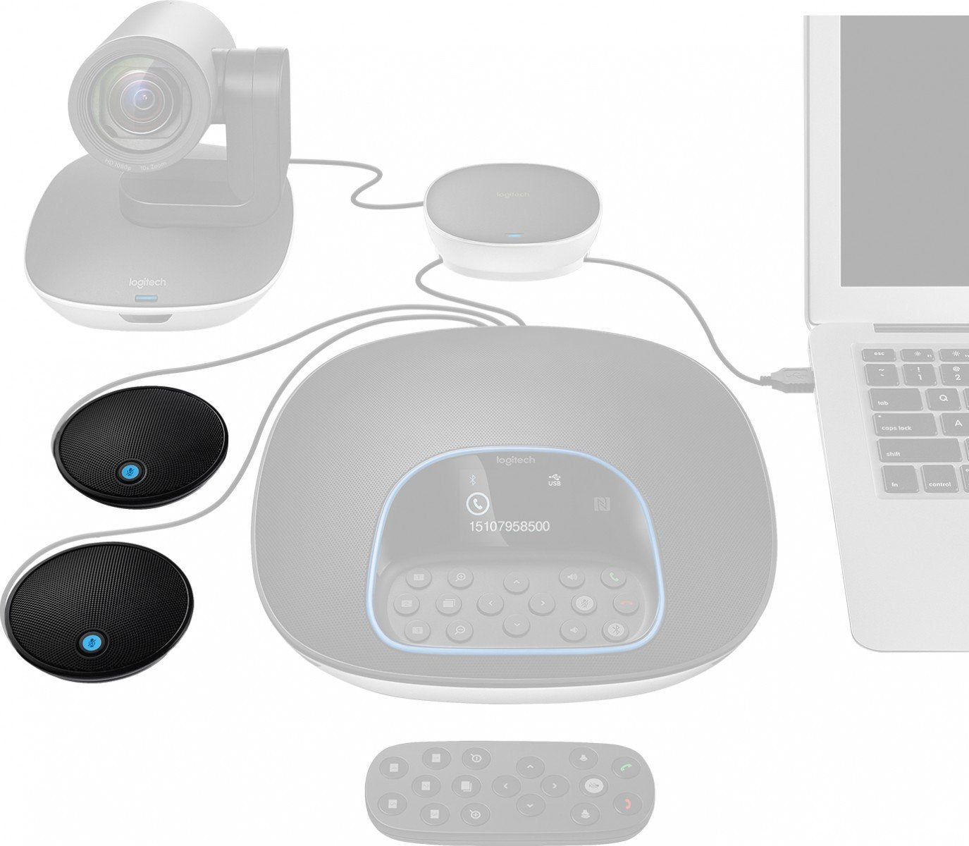 LOGITECH GROUP Expansion Microphones Only Microphone set
