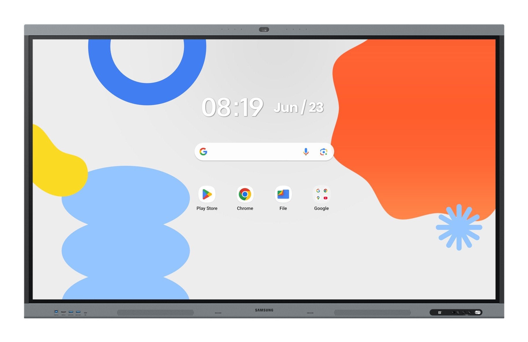 SAMSUNG WAFX-P Eboard WA86FX-P 86p Android 15 EDLA Octacore 16Go RAM 128Go storage UHD IR Touch 3xHDMI USB-C PD 65W 48Mpixel auto
