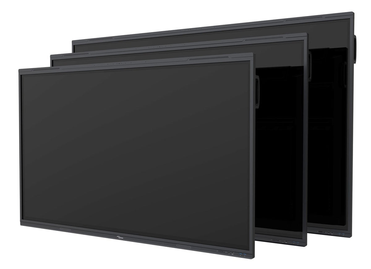 OPTOMA 5863RK 86p 400cd/m2 UHD Interactive 4K Multi-Touch-Display Android 13 Integrated Google Play Store