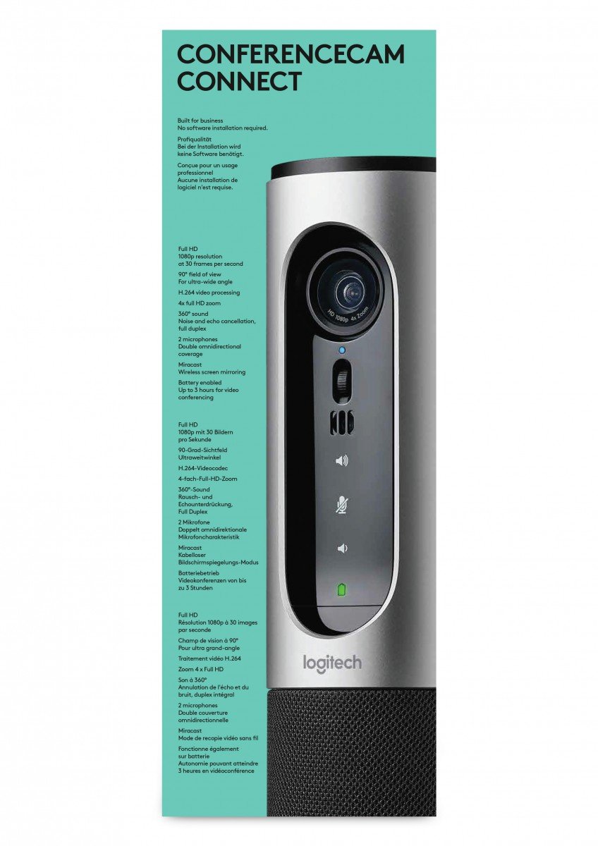 Logitech ConferenceCam Connect systeme de vidéo conférence Systeme de vidéoconférence de groupe