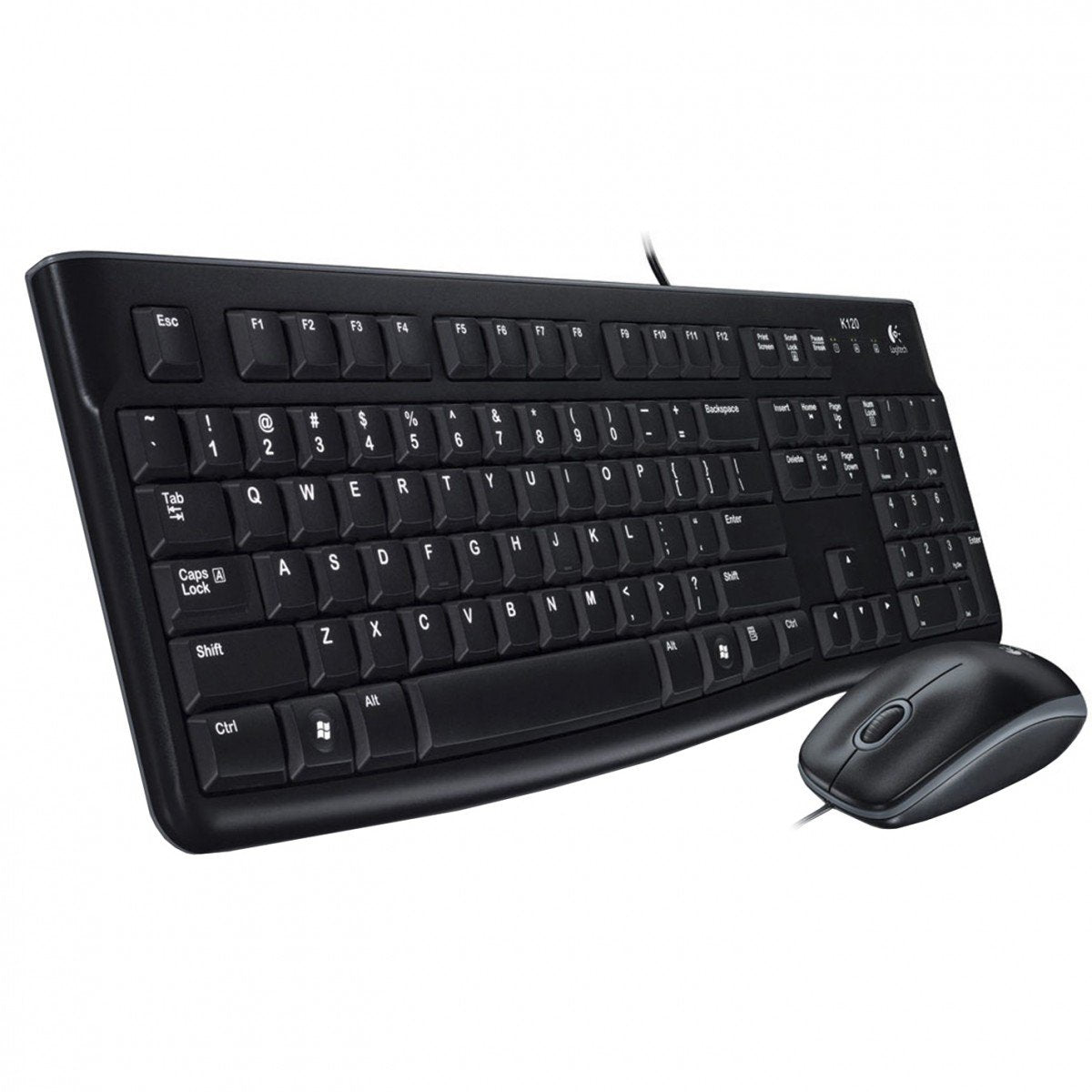 Logitech MK120 clavier Souris incluse USB QWERTY Espagnole Noir - Déstockage - Neuf - Emballage d'origine légèrement endommagé