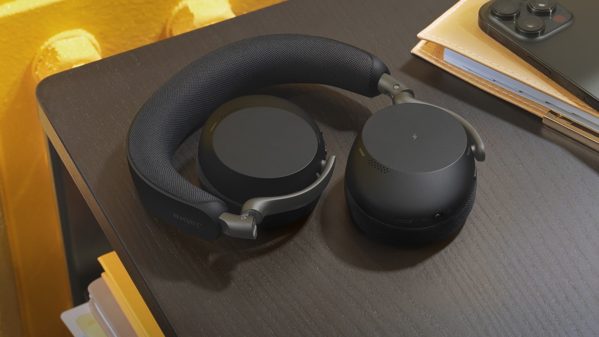 Jabra Evolve3 75 UC Link 390 USB-A Bla