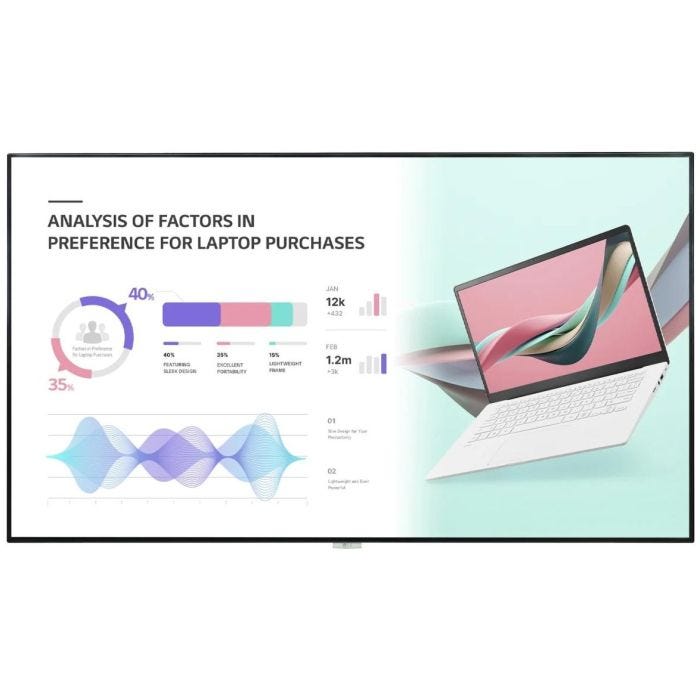 LG Signage Display UH5 98" IPS UHD Wifi