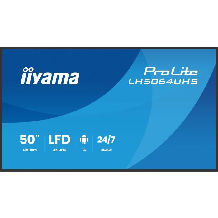 50" 3840x2160 UHD IPS Haze 25% 500cd