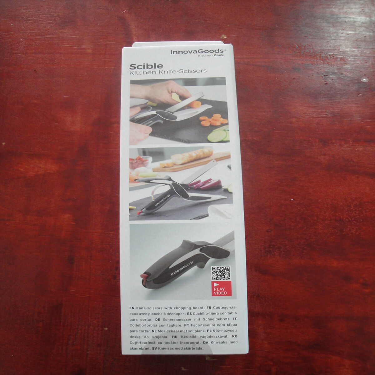 Couteau-Ciseau avec Mini Planche à Découper Intégrée Scible InnovaGoods
