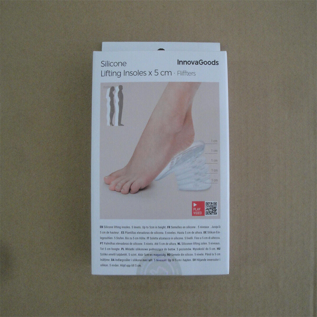 Semelles Élévatrices en Silicone x5 InnovaGoods 10 Unités