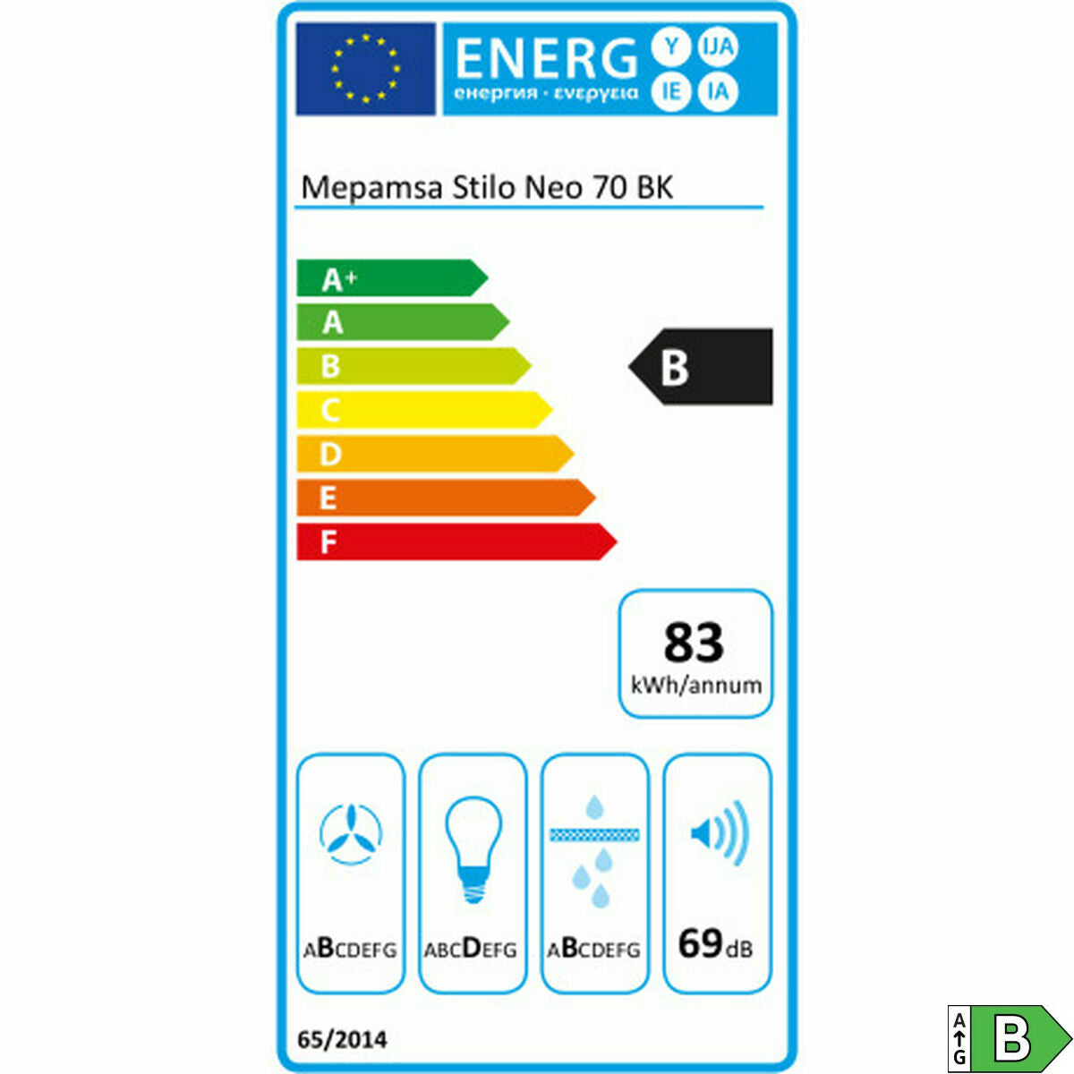 Hotte standard Mepamsa STILO NEO 70