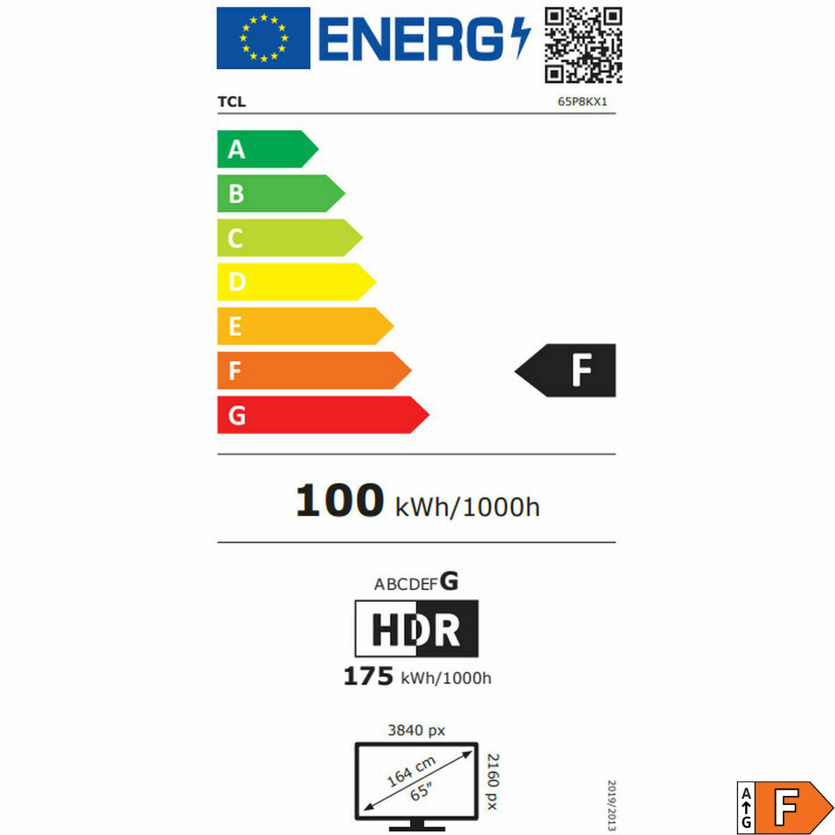 TV intelligente TCL 65P8K 65" 4K Ultra HD LED HDR D-LED QLED