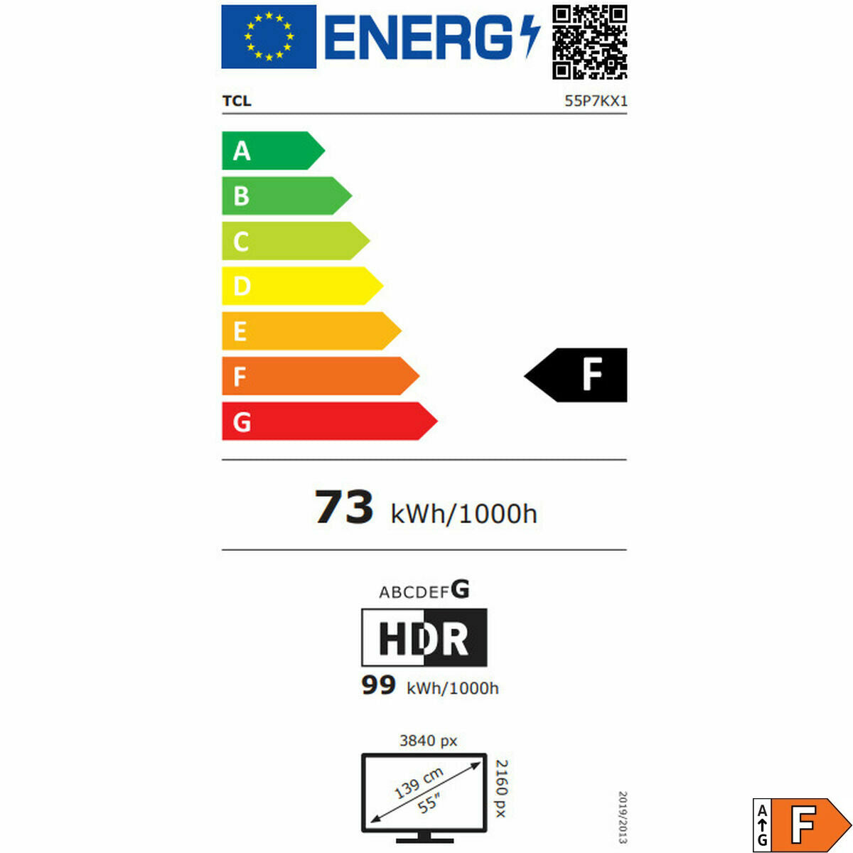 TV intelligente TCL 55P7K 55" 4K Ultra HD HDR QLED