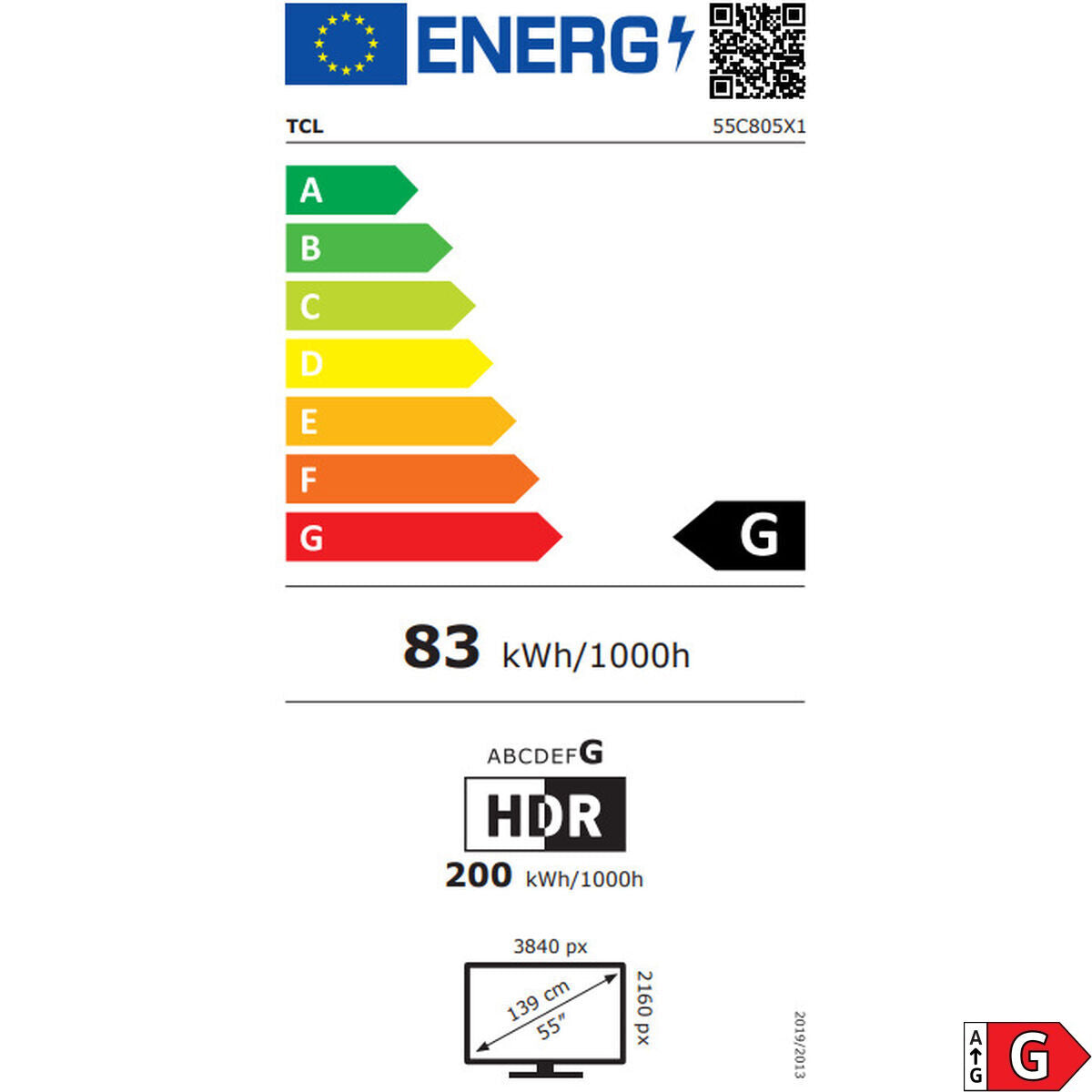 TV intelligente TCL 55P8K 55" 4K Ultra HD LED HDR D-LED QLED