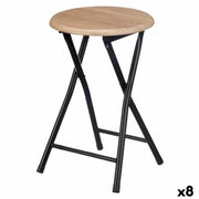 Tabouret Gift Decor Naturel PVC Métal Bois MDF 30 x 46 x 30 cm 71,8 x 6,5 x 30 cm (8 Unités)